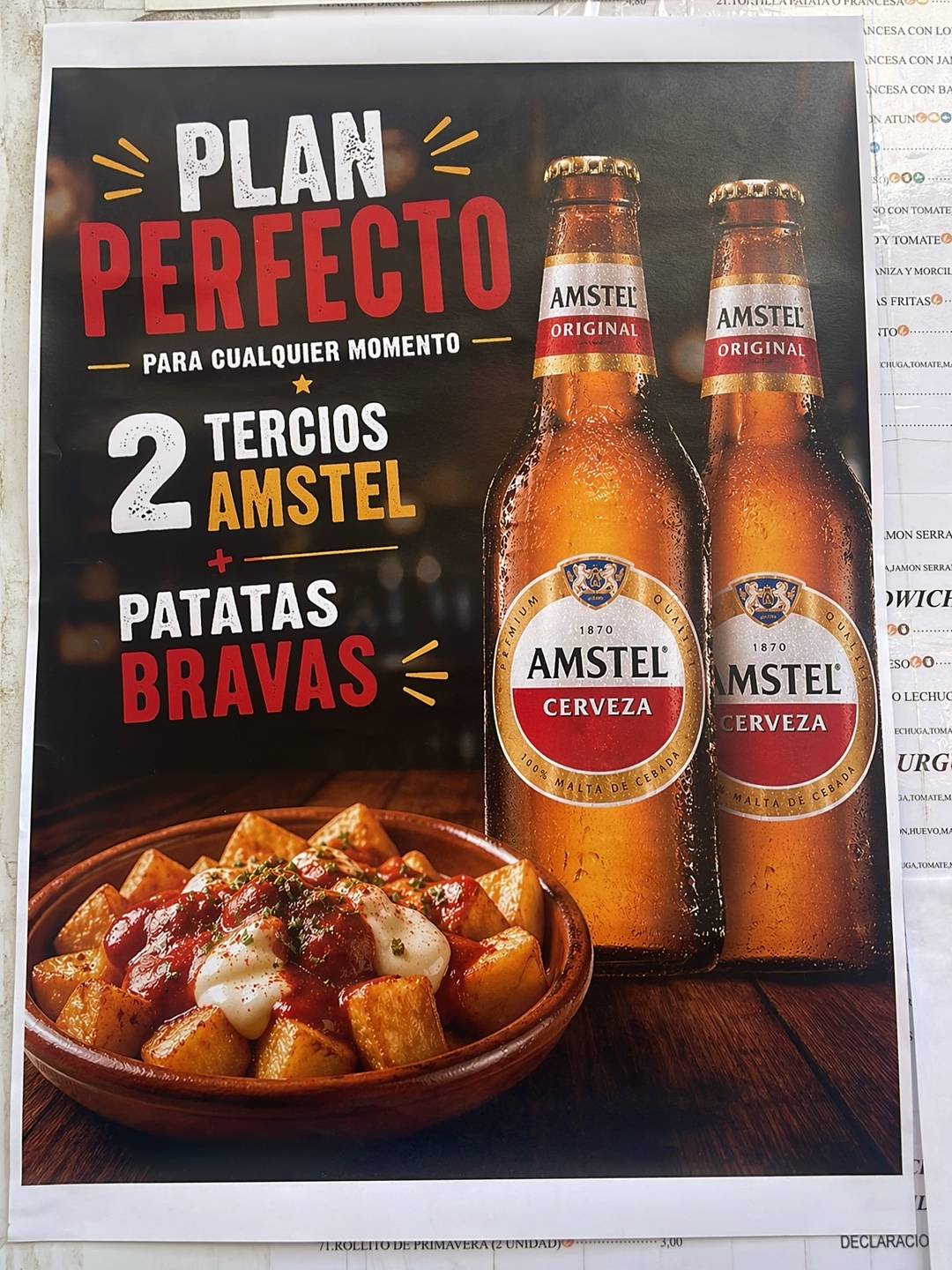 Cervecería Millares меню