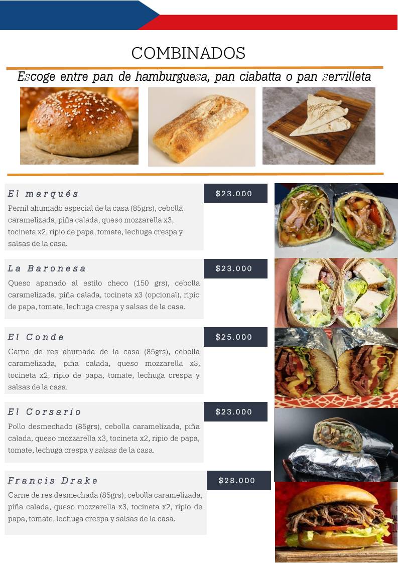 Cheko's меню