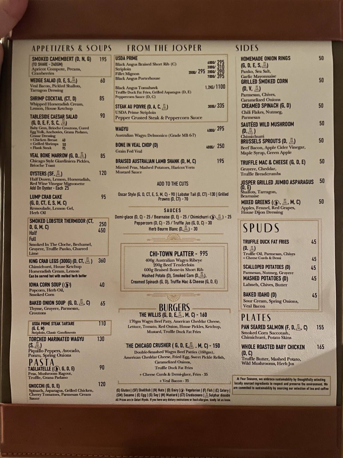 Chicago Rare меню