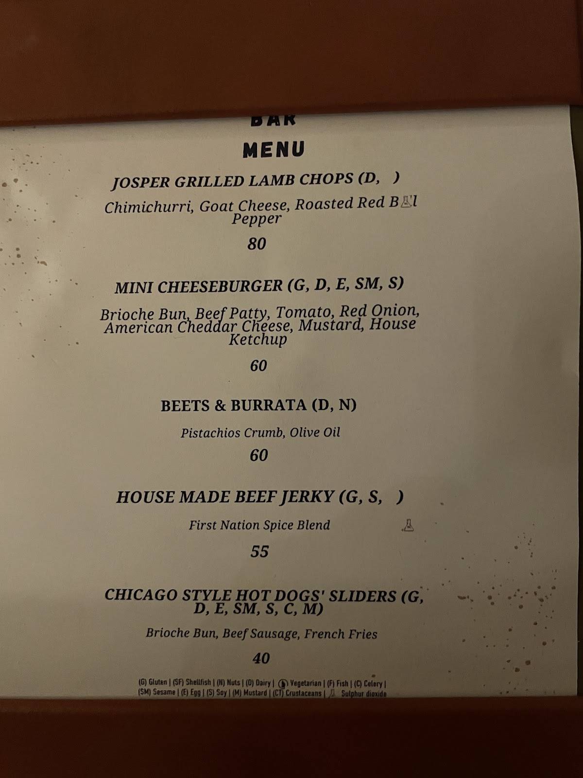 Chicago Rare меню