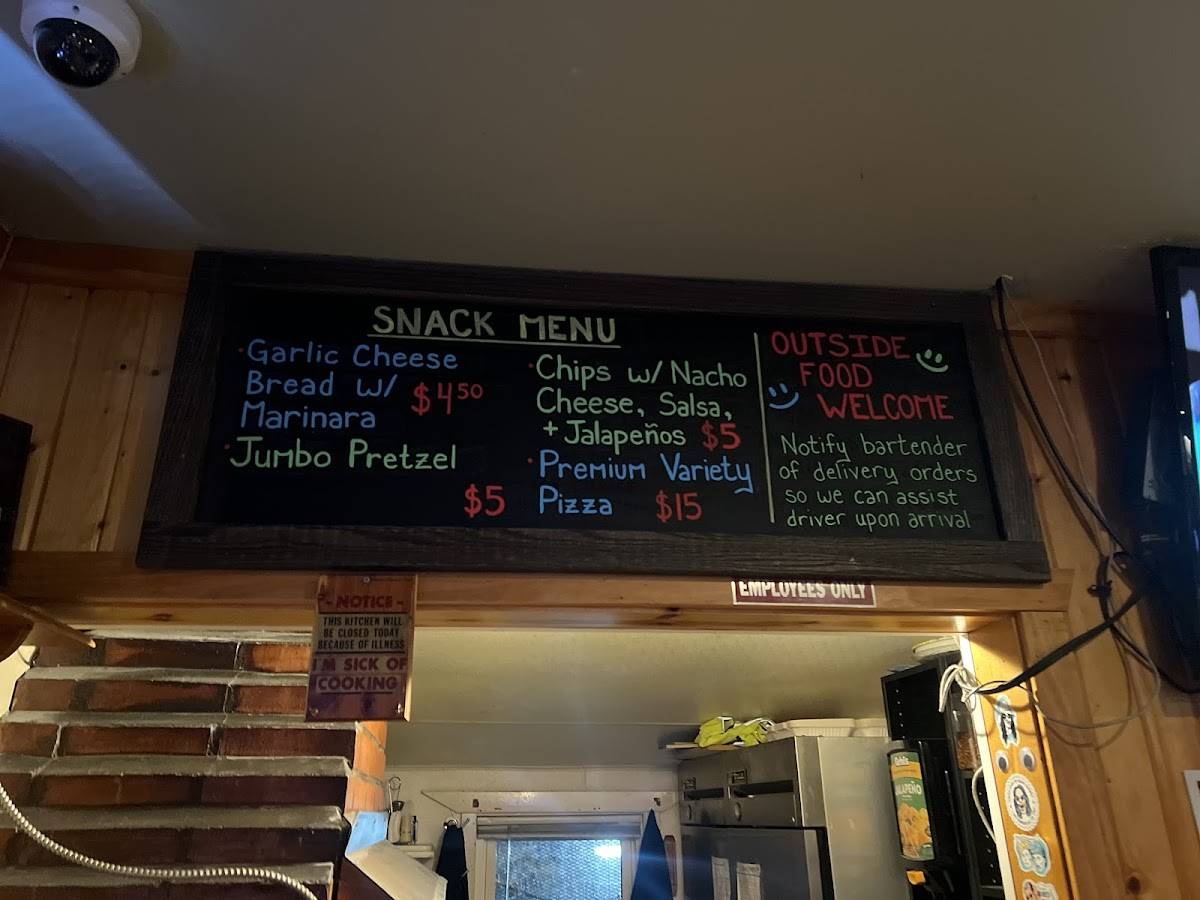 Chief's Tavern меню