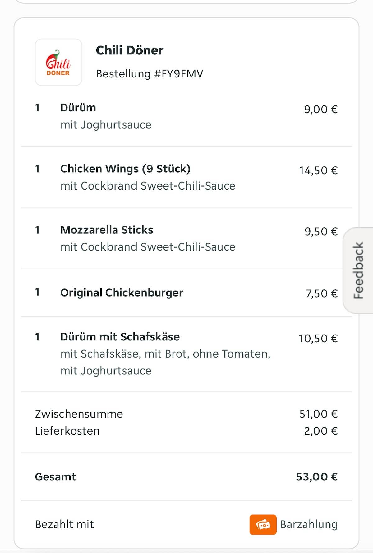 Chili Döner Freising меню