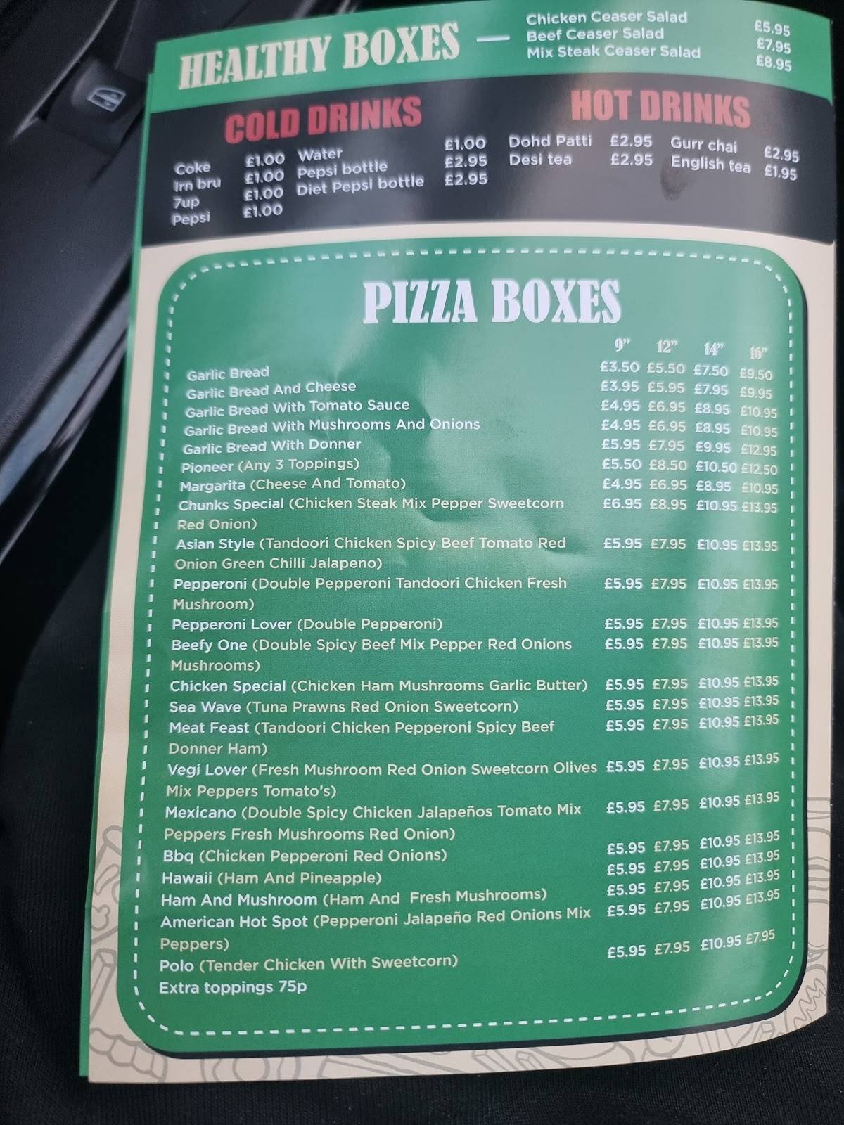 Chunk's Steak Box меню