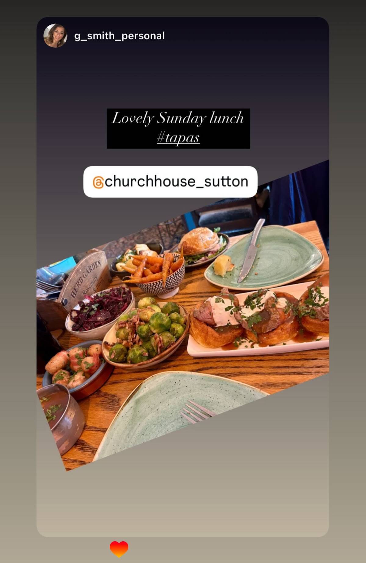 Church House Sutton меню