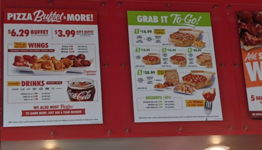 Cicis Pizza меню