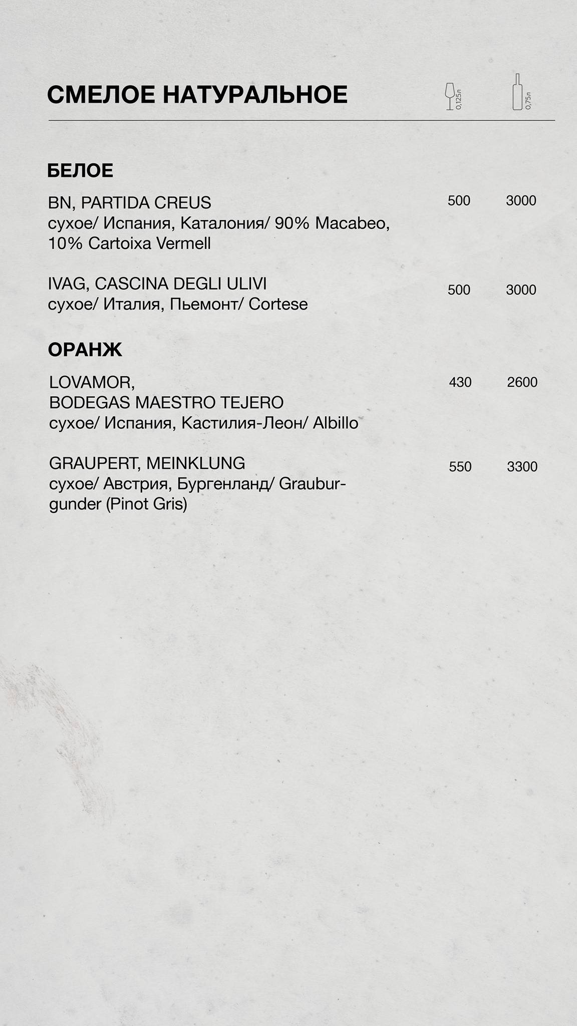 КофеВино Lab меню