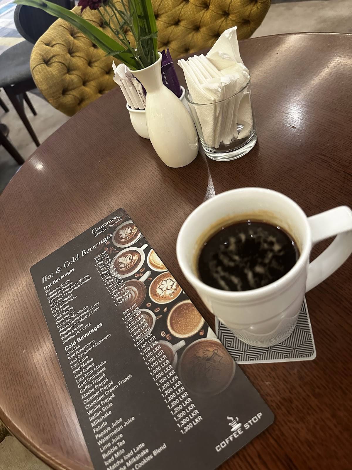 Coffee Stop меню