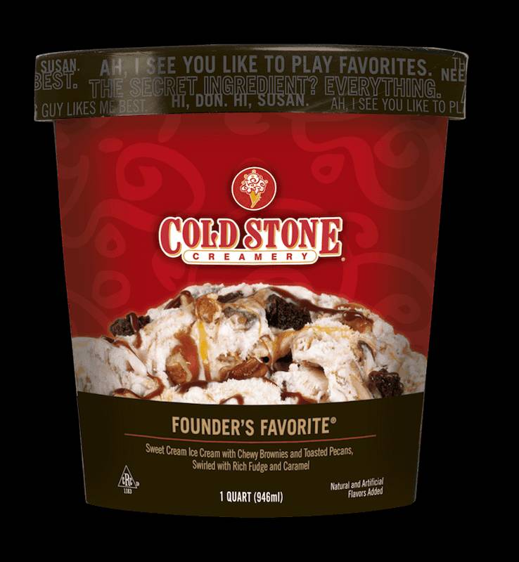 Cold Stone Creamery меню