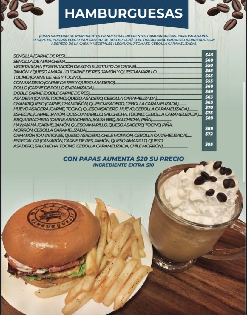 Café Gradilla меню