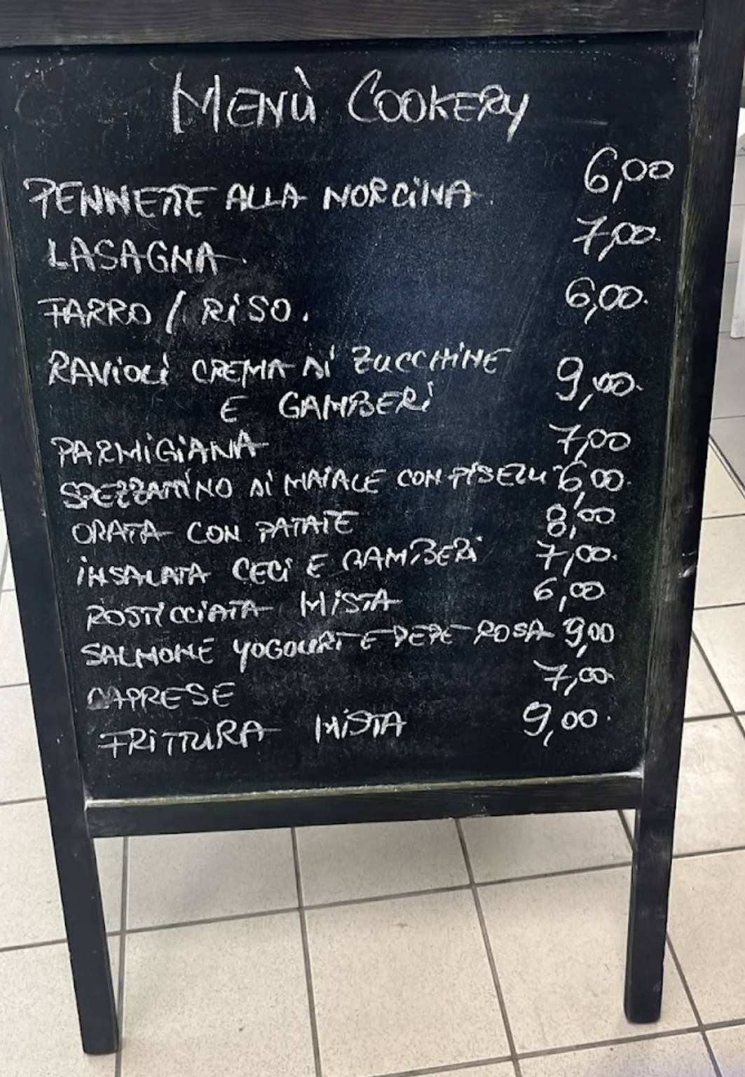 Cookery - Rieti меню