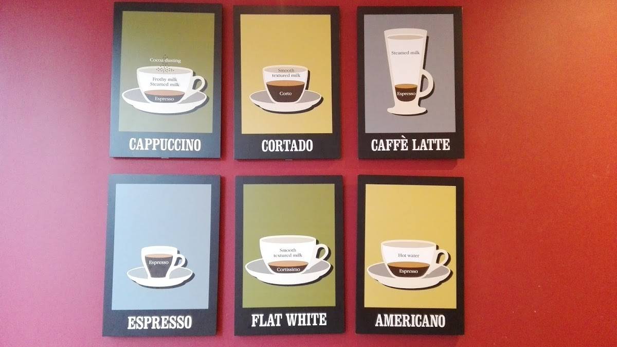 Costa Coffee меню