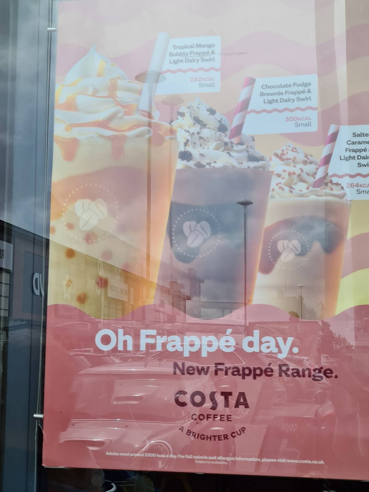 Costa Coffee меню