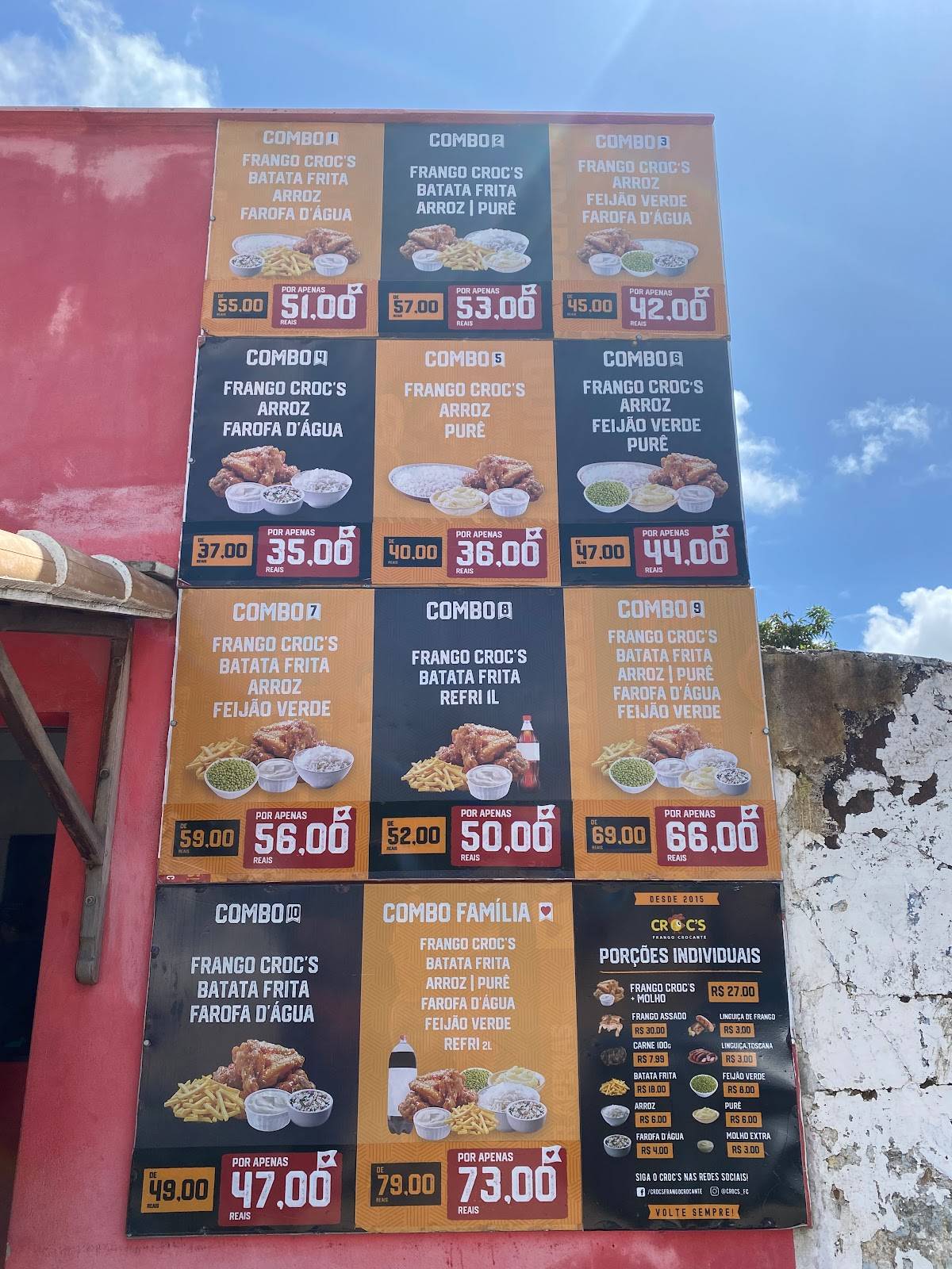 Croc's Frango Crocante меню