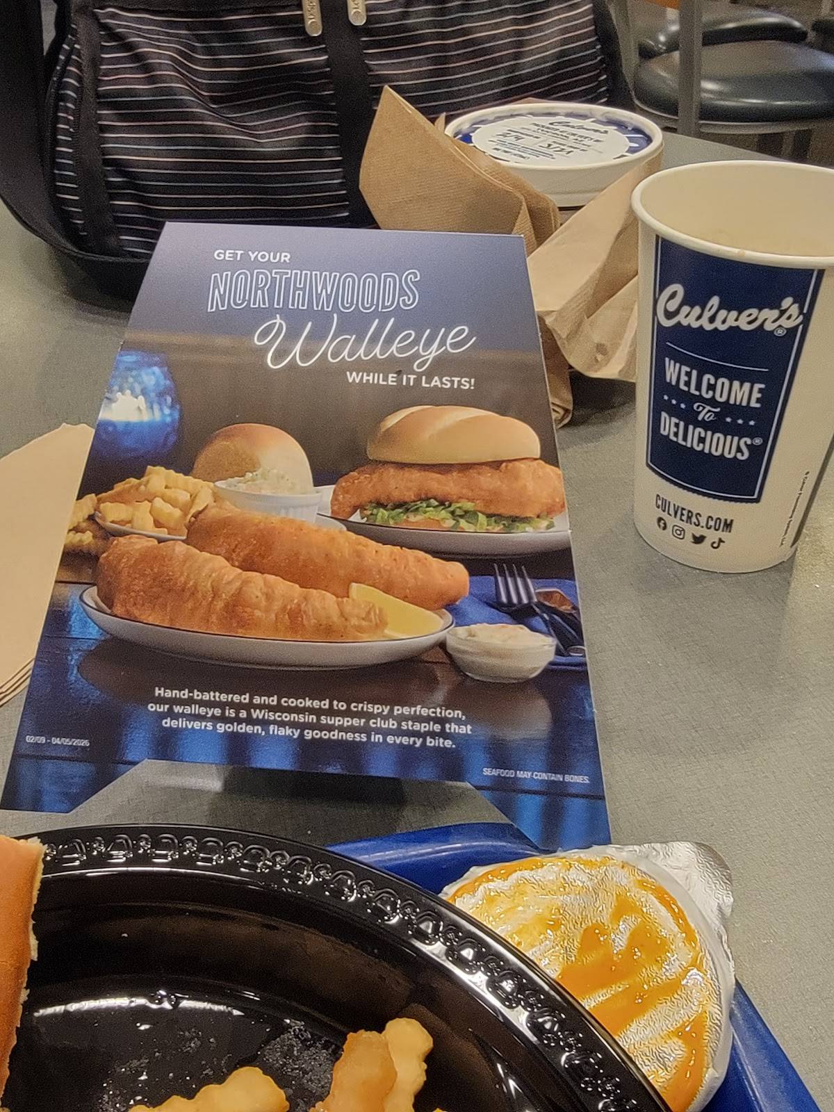 Culver’s меню