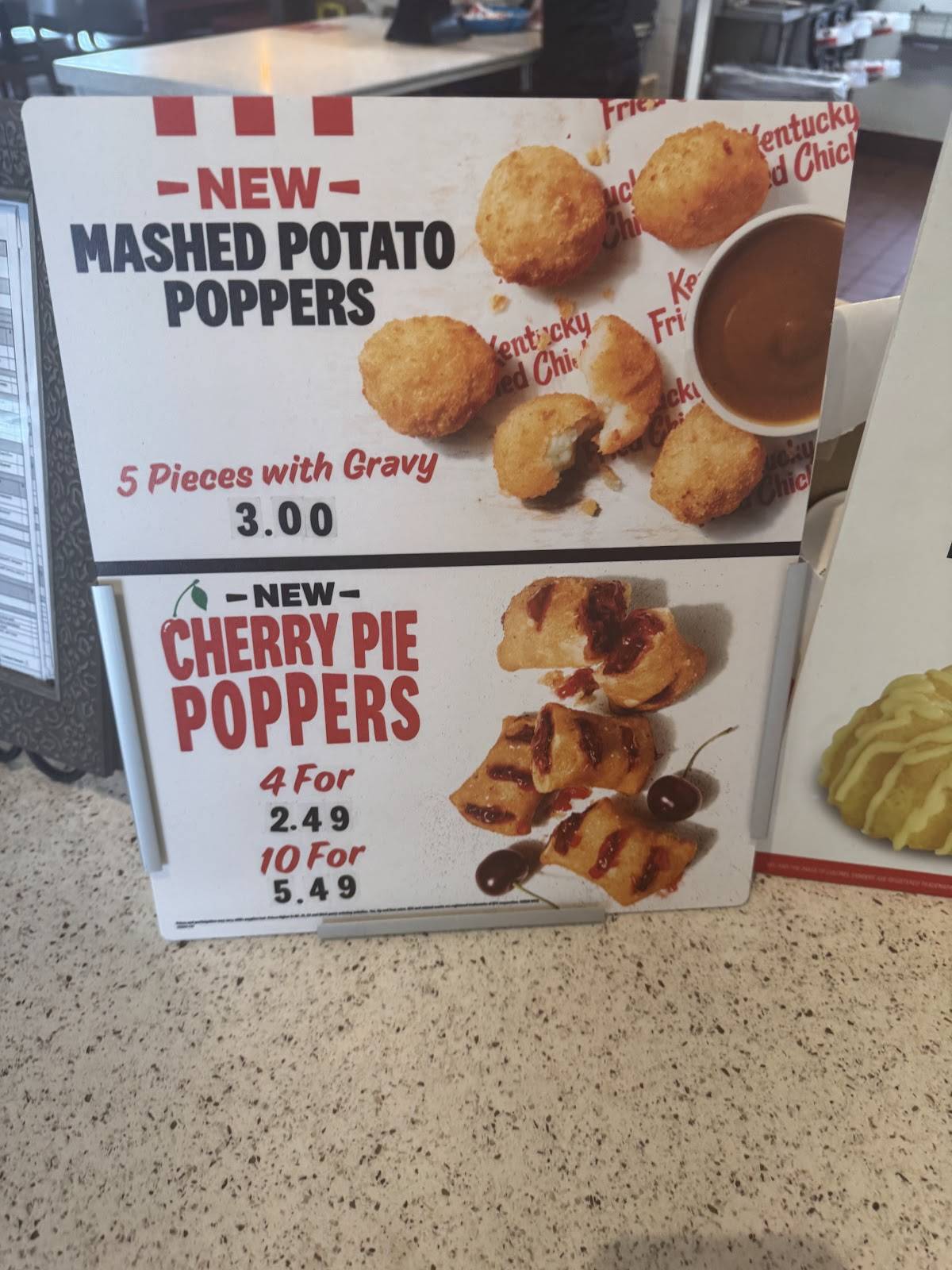 KFC меню