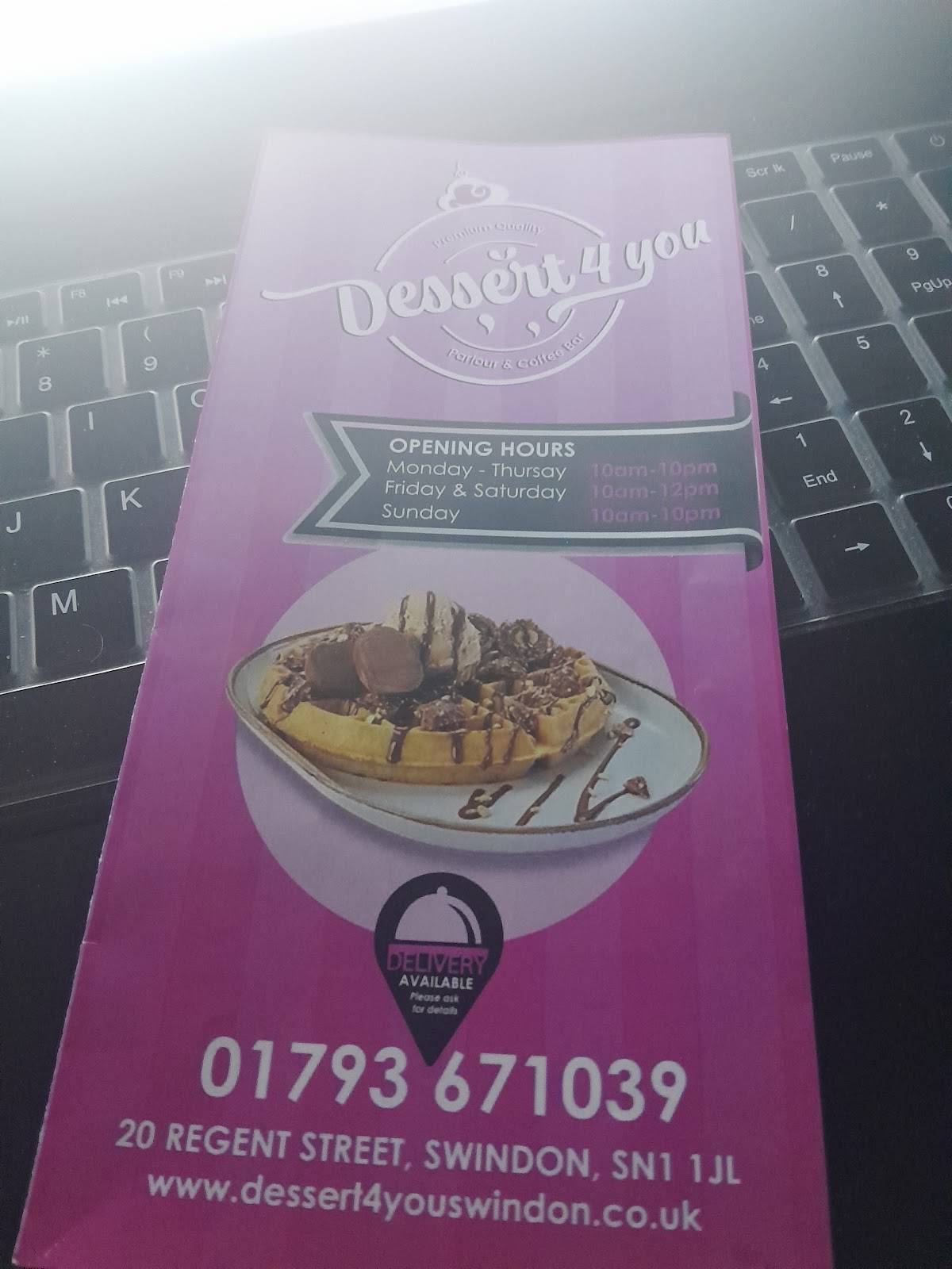 DESSERT 4 YOU меню