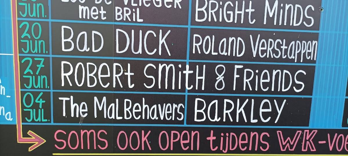 De Biertuin / Poppels Podium меню
