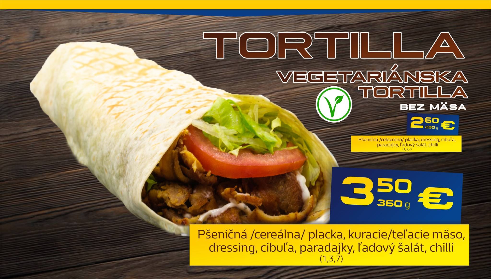 Deaf Kebab Rožňava меню