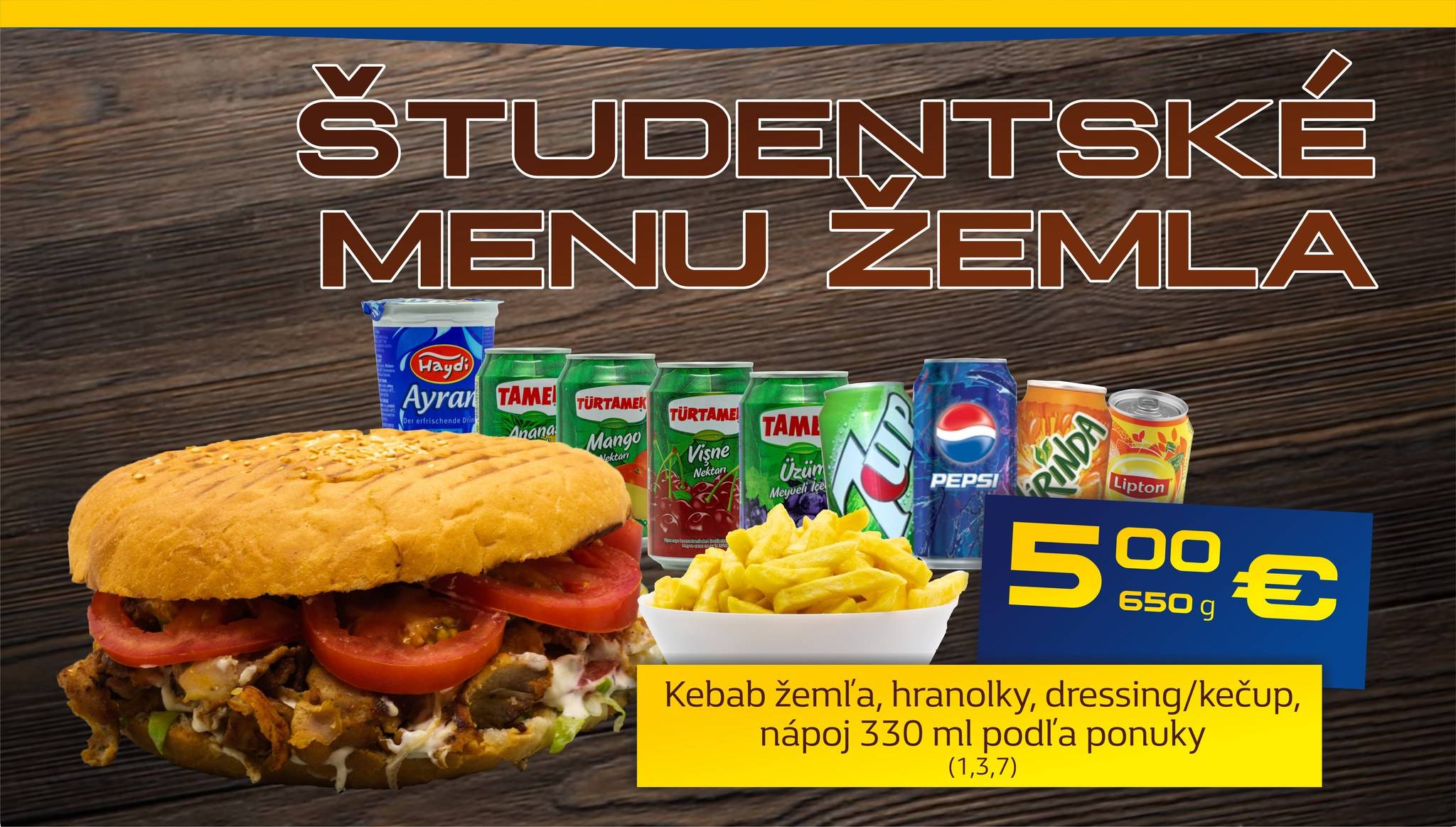 Deaf Kebab Rožňava меню