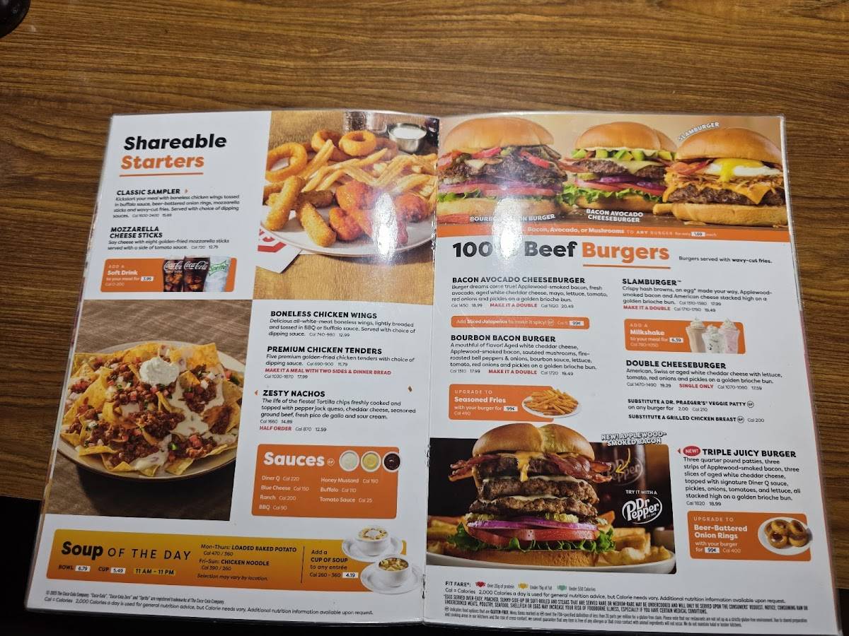 Denny's Restaurant меню