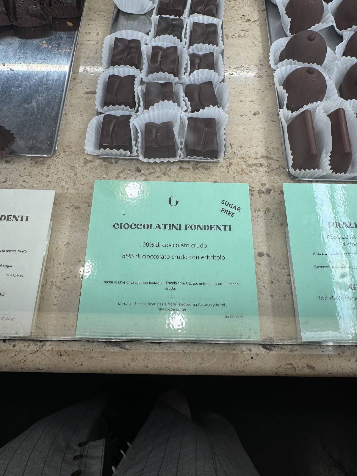 Grezzo Raw Chocolate меню