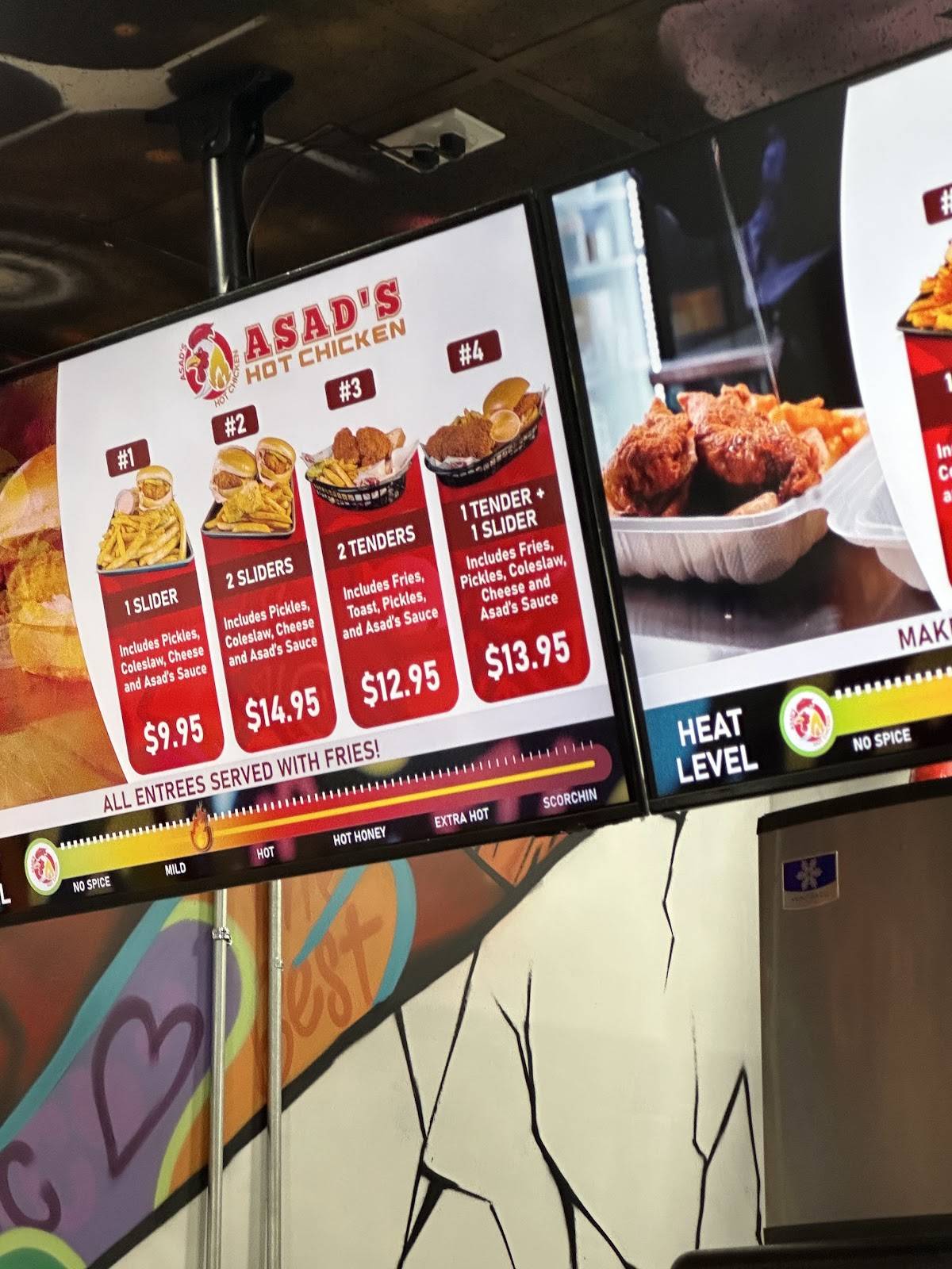 Asad's Hot Chicken меню
