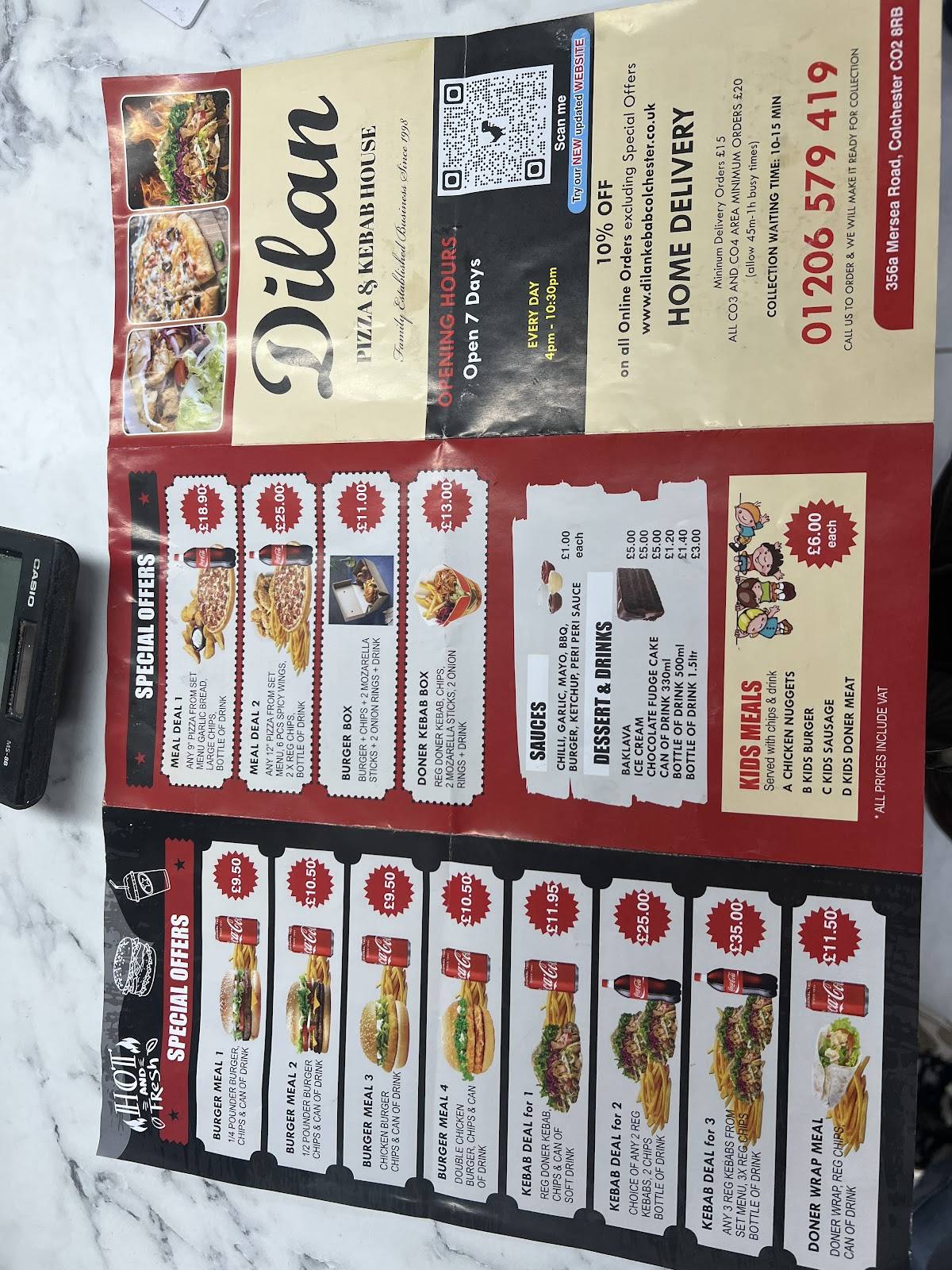 Dilan Kebab House меню