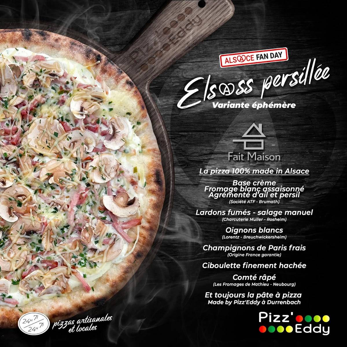 Distributeur Pizz'Eddy Rittershoffen меню
