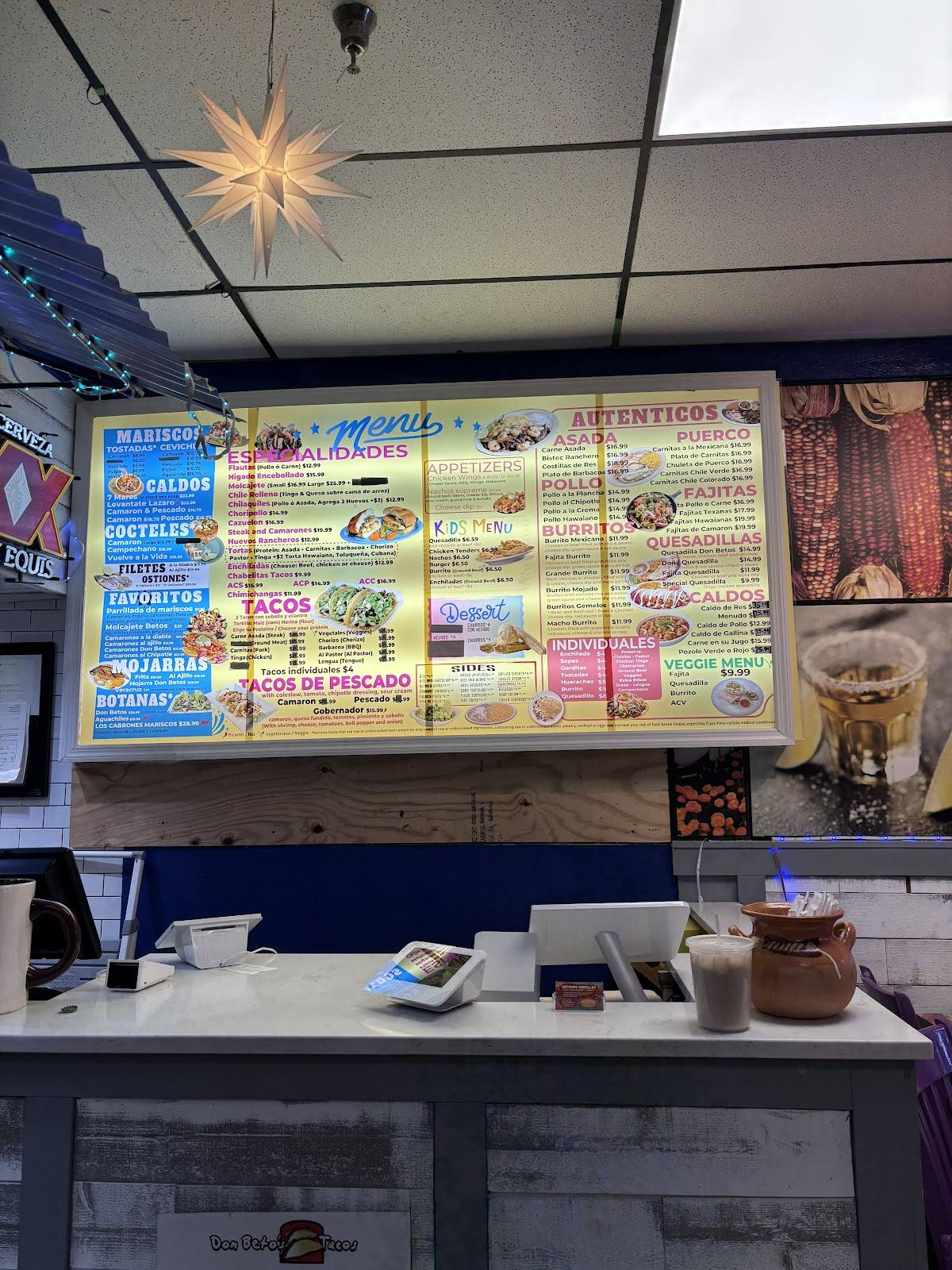 Don Beto's Tacos - Raleigh меню