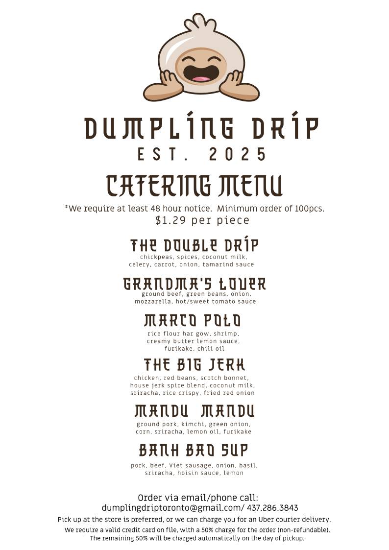 Dumpling Drip меню