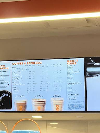 Dunkin' меню
