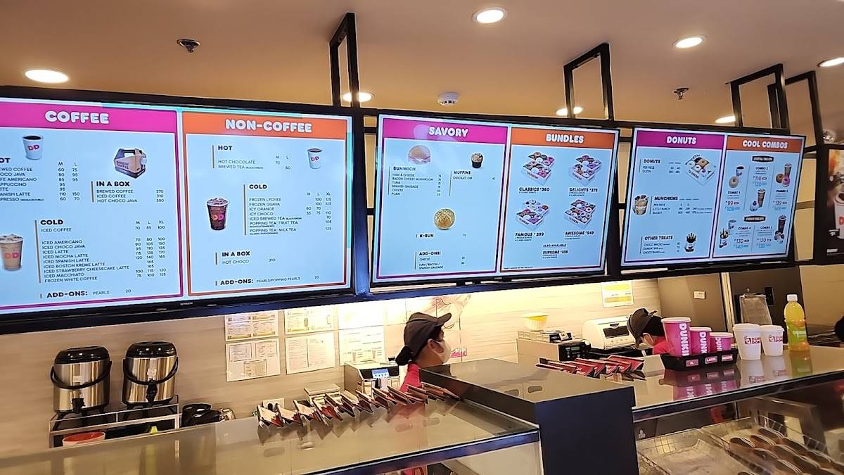 Dunkin' - SM City Sta. Rosa меню