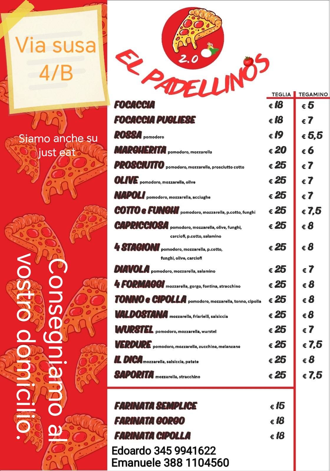 ELPADELLINOS 2.0 меню
