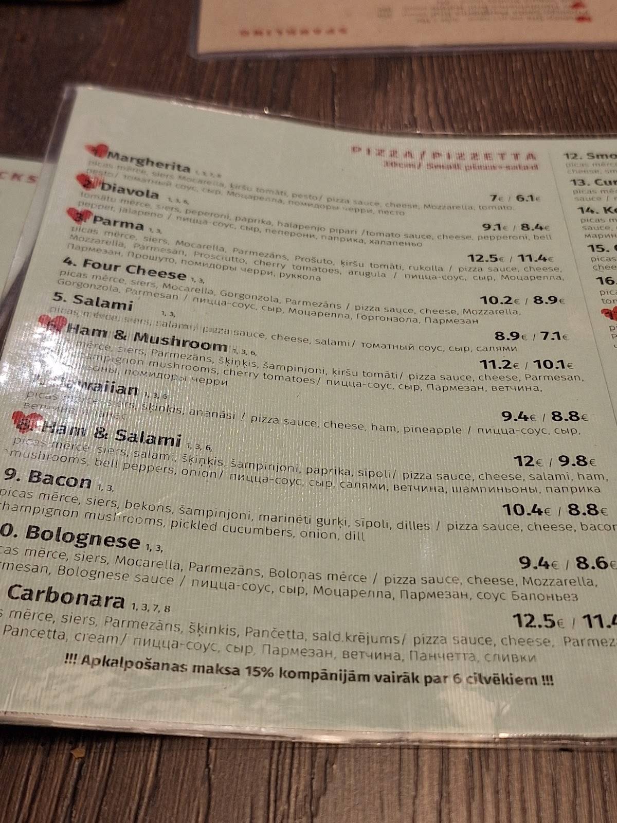 Easy Wine меню