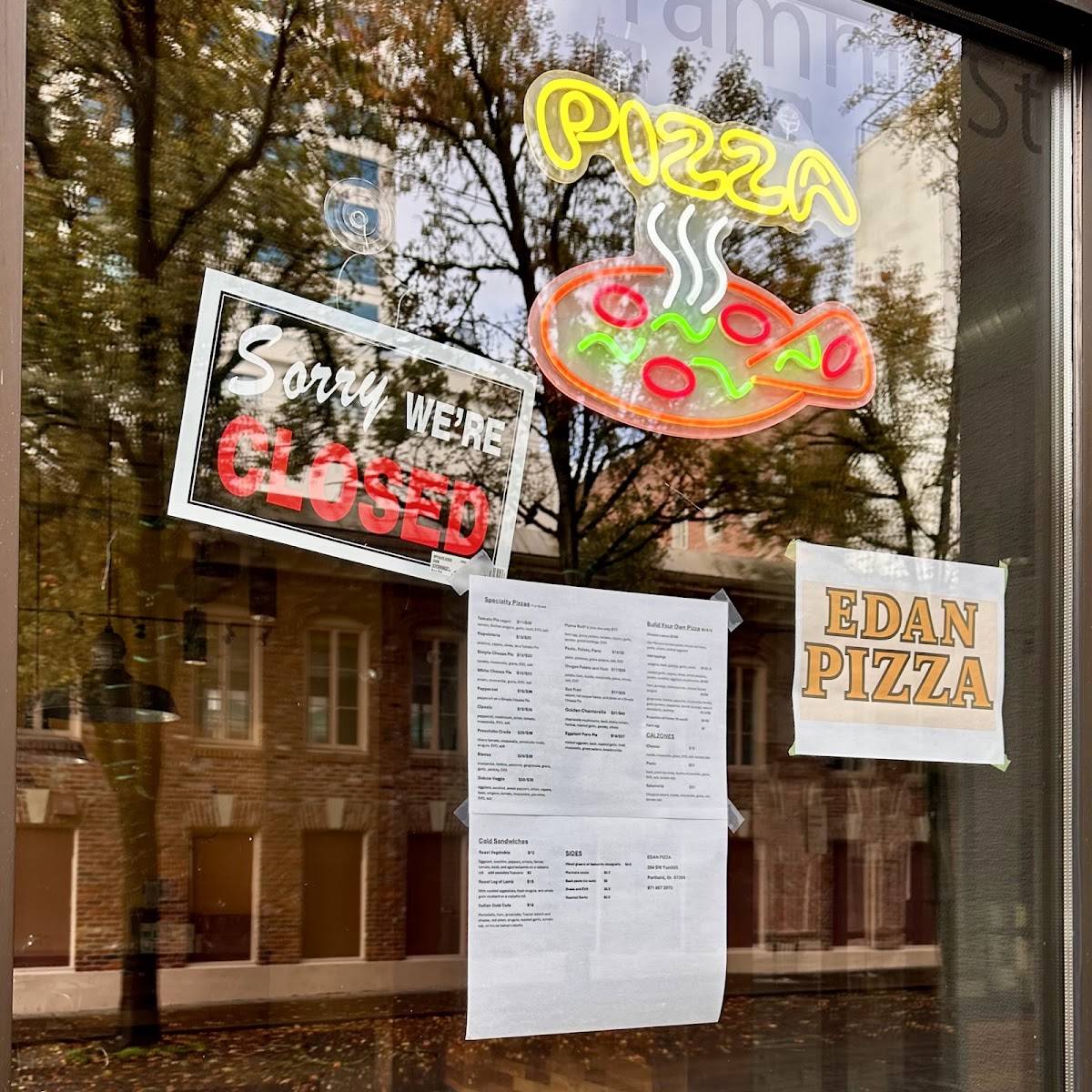 Edan Pizza меню