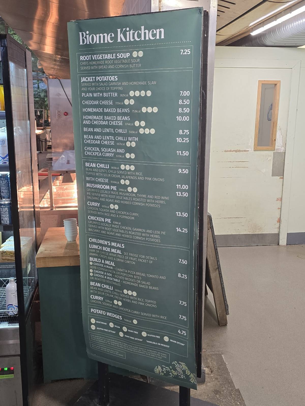 Eden Kitchen/Cantina/Café меню