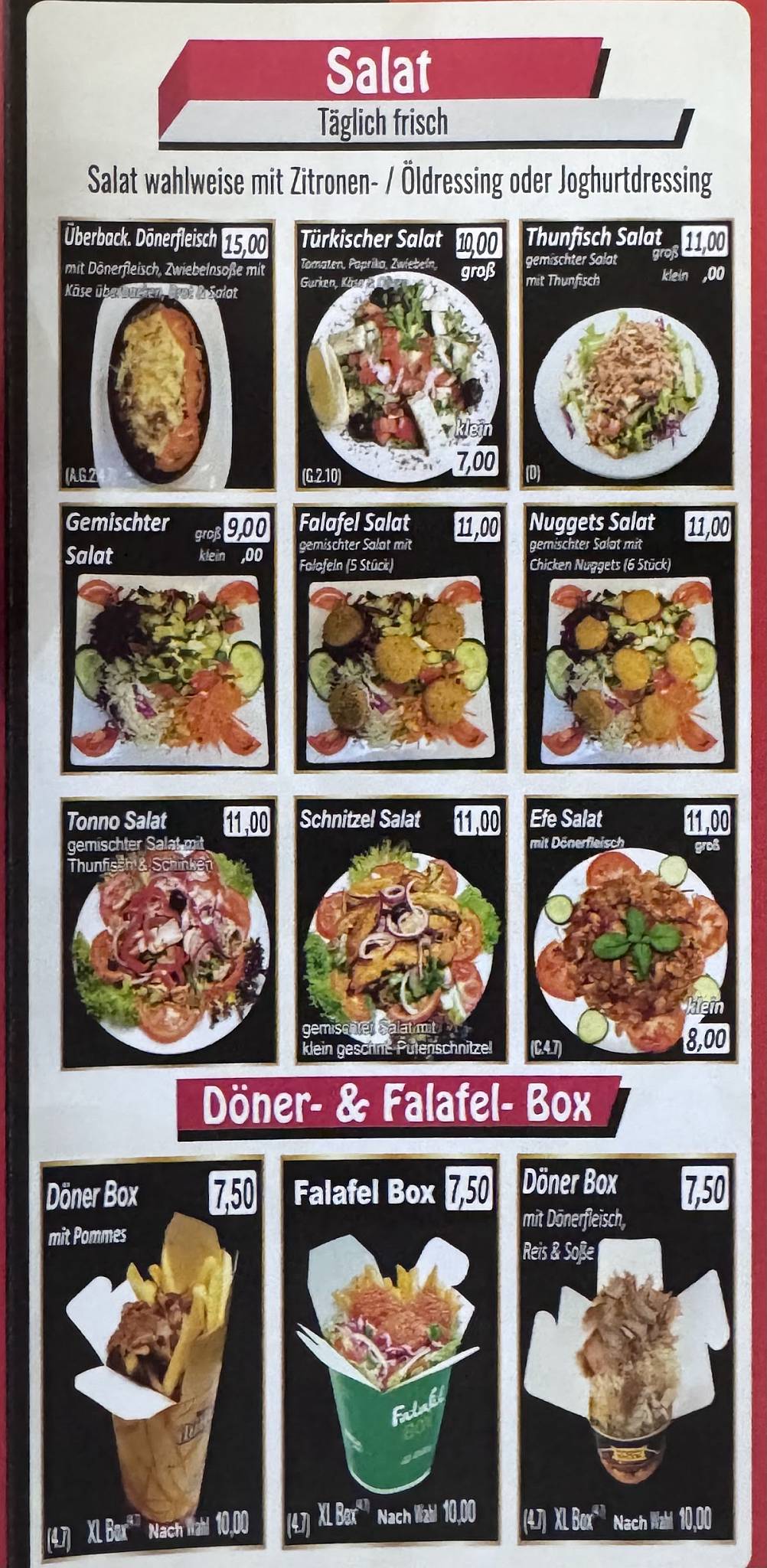 Efe Döner Riedstadt меню