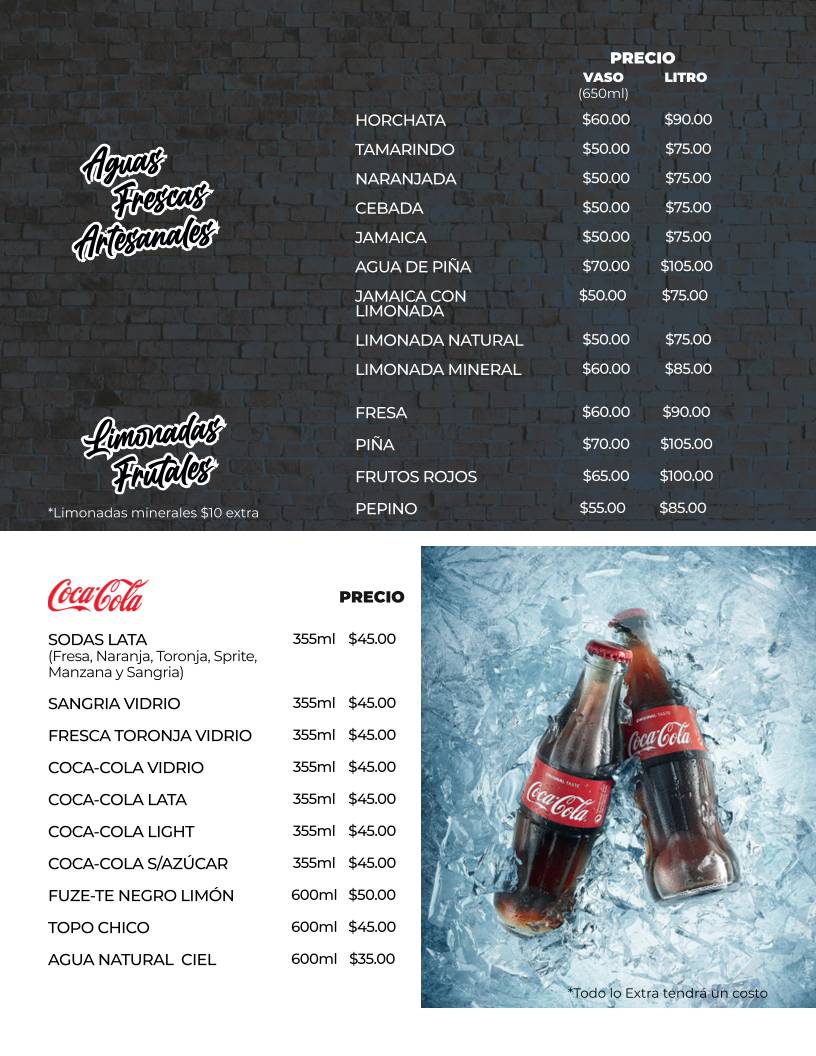 El Güero Rocha Restaurante меню