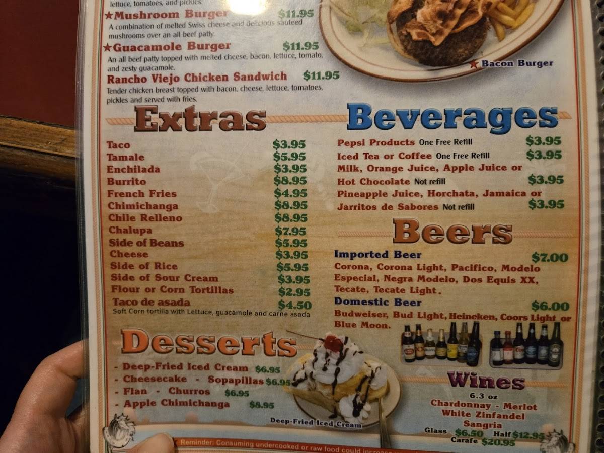 El Rancho Viejo Ridgefield меню