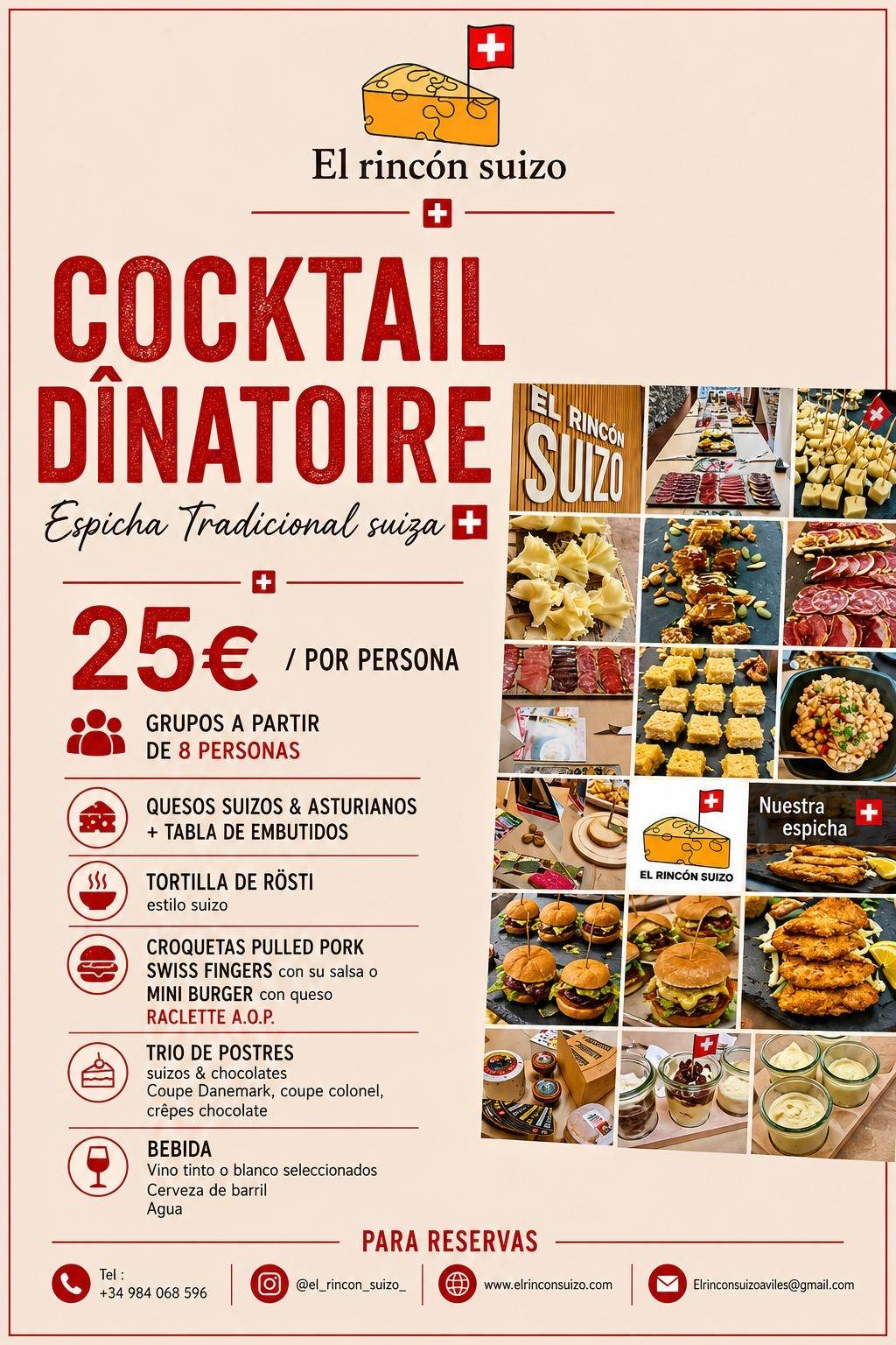 El Rincón Suizo меню