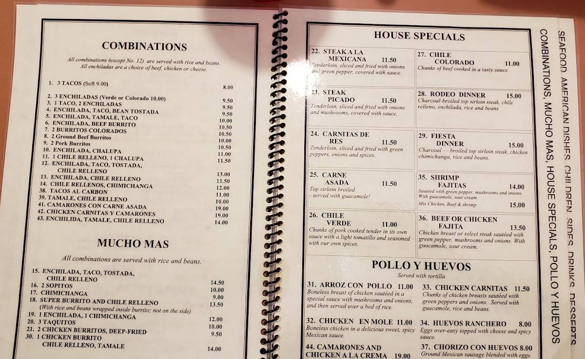 El Rodeo меню