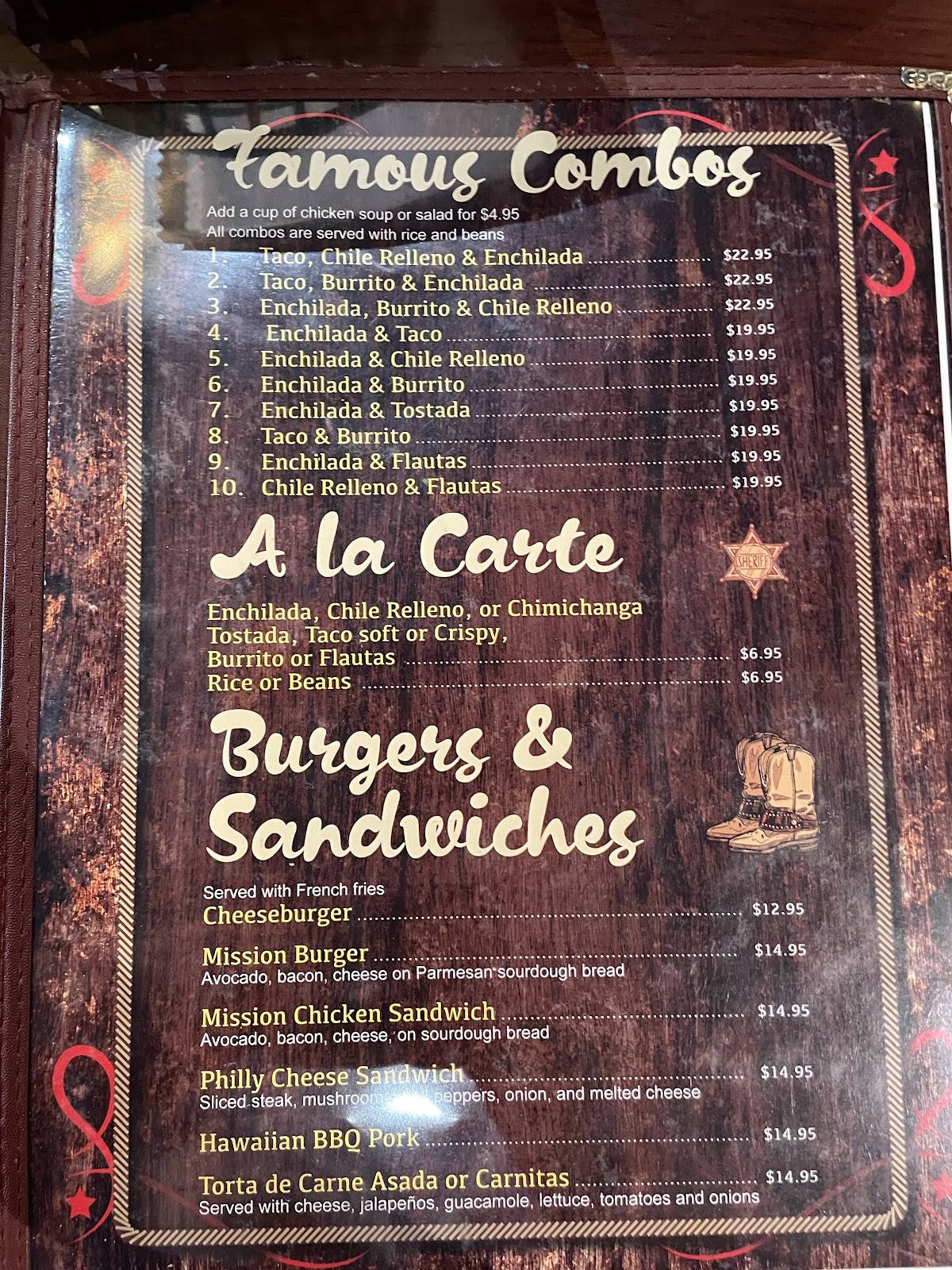 El Rodeo меню