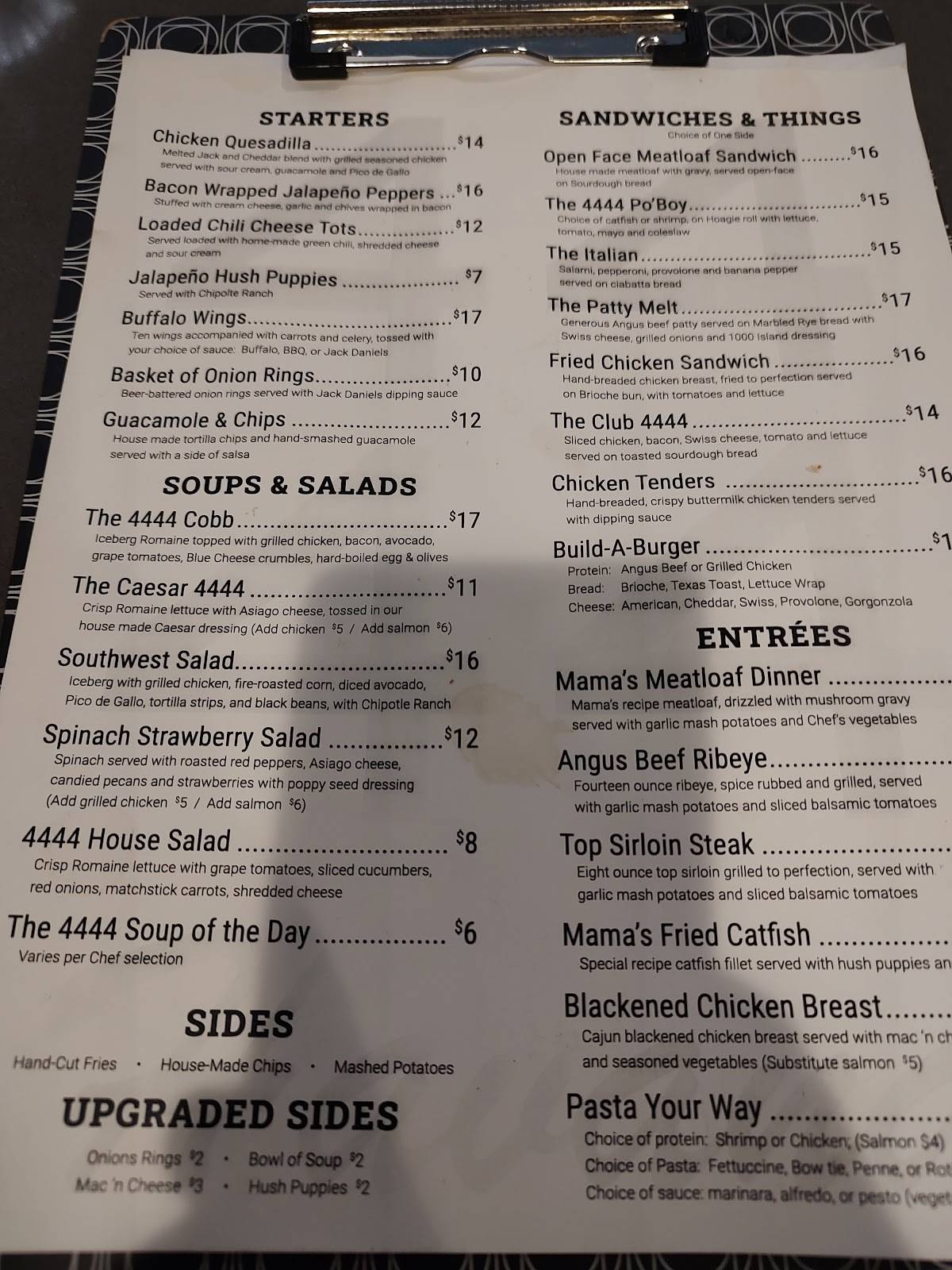 Embassy Restaurant меню