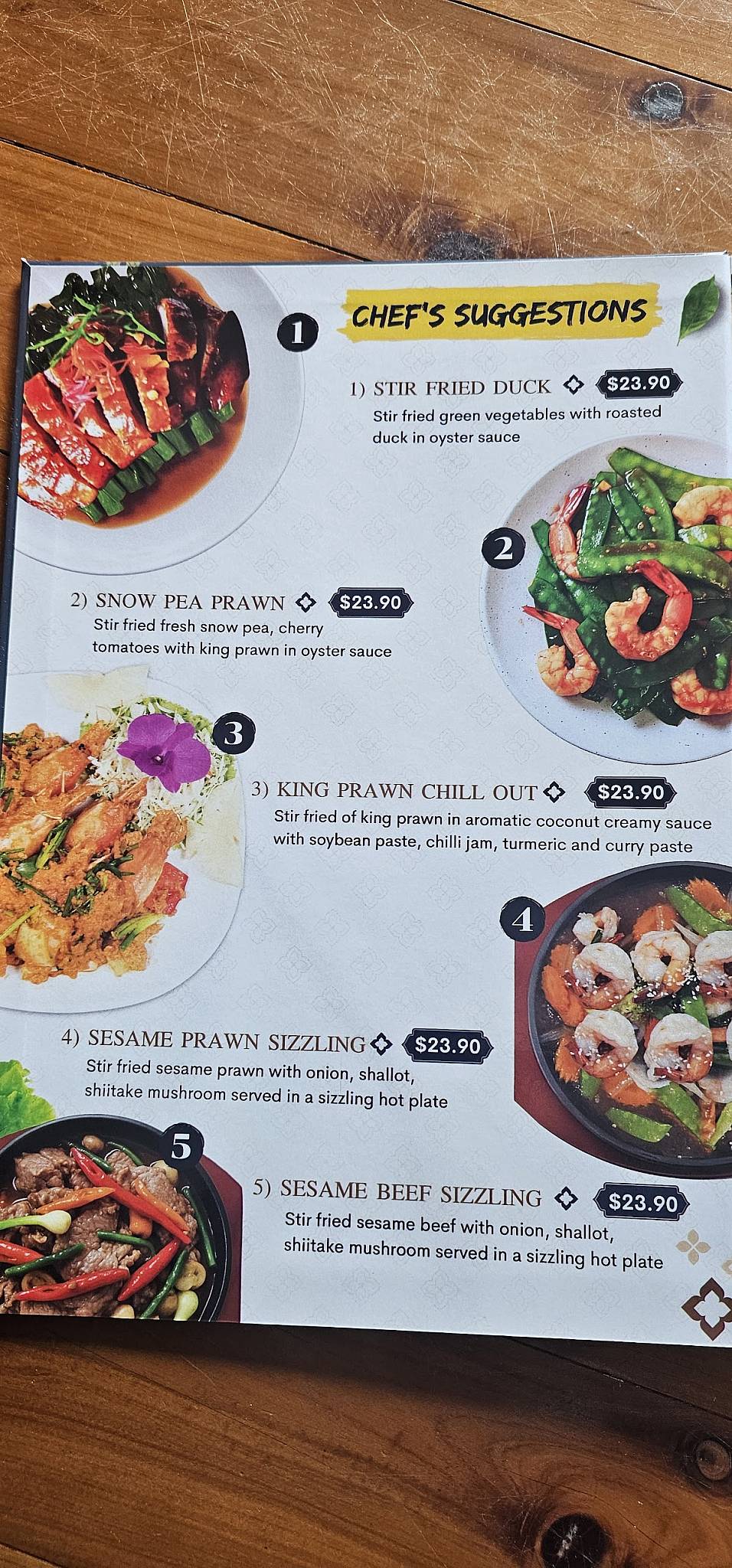 KinKinKin Thai Restaurant меню