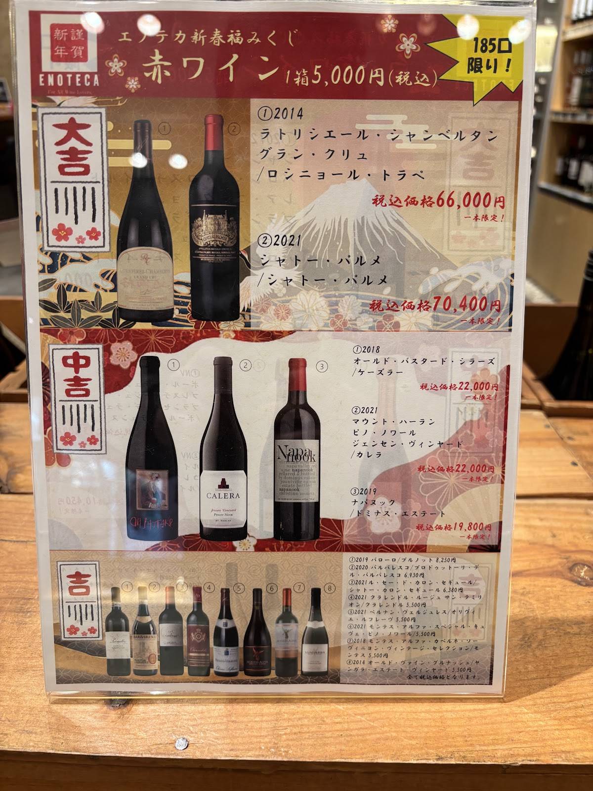 Enoteca меню