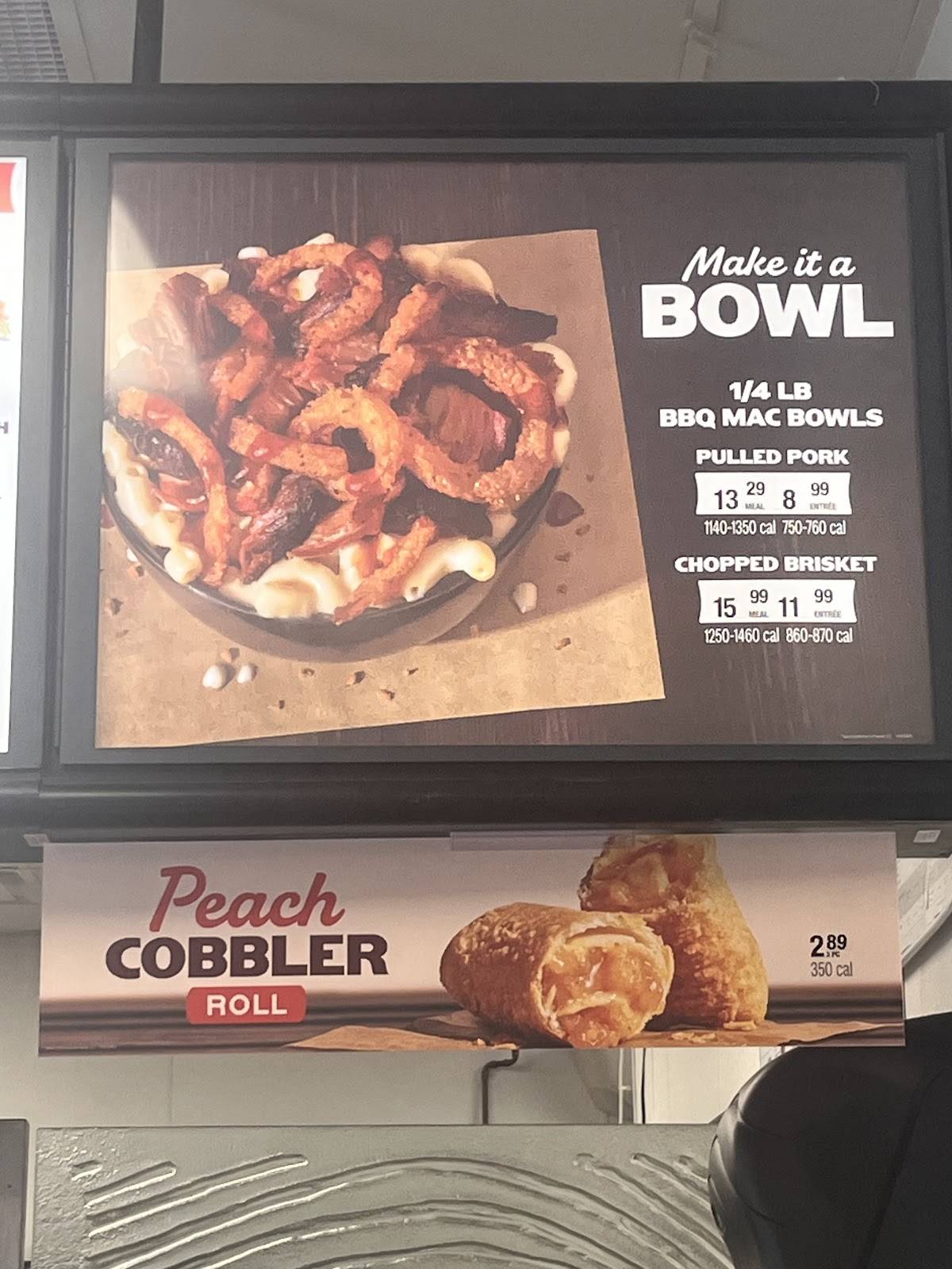 Arby's меню