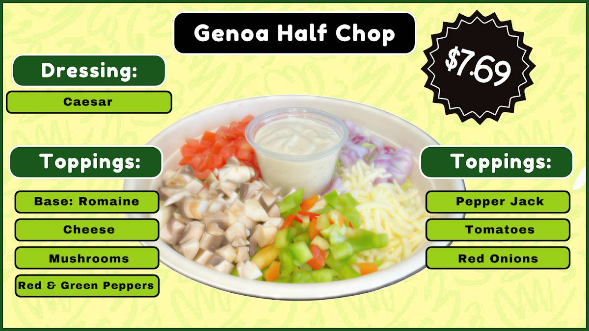 Chop Stop - So. Reno @ Damonte Ranch меню