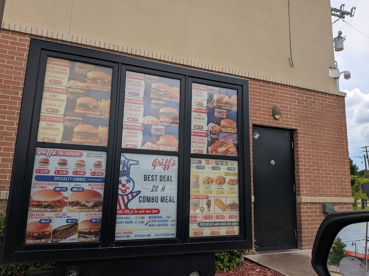 Griff's Hamburgers меню