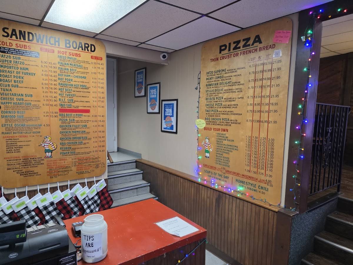 Fatzo's Sub & Pizza Shop меню