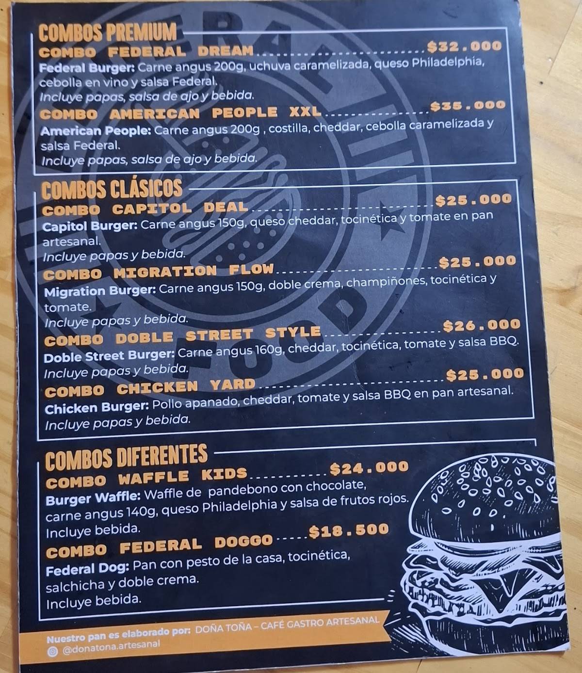 Federal Food меню